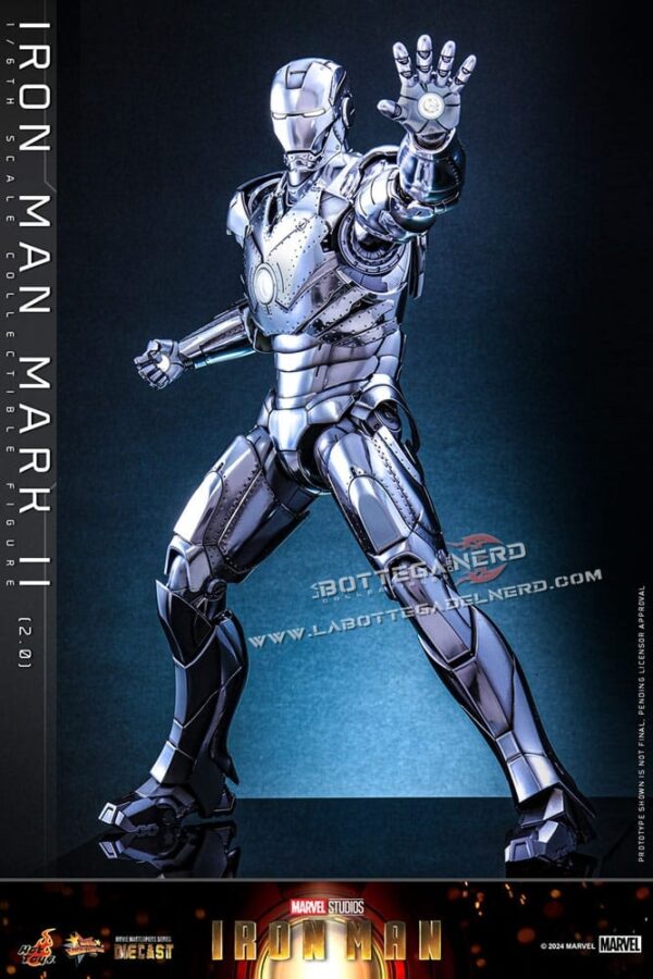 Iron Man - Action Figure 1/6 Iron Man Mark II (2.0) 33cm - immagine 3