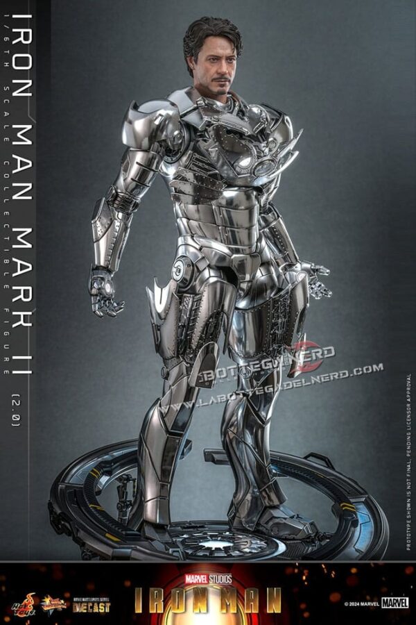 Iron Man - Action Figure 1/6 Iron Man Mark II (2.0) 33cm - immagine 6