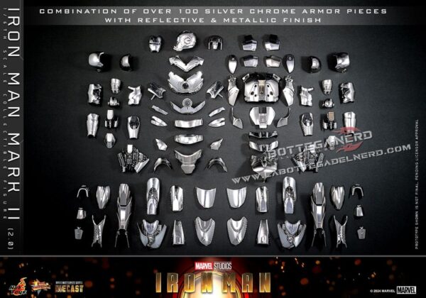 Iron Man - Action Figure 1/6 Iron Man Mark II (2.0) 33cm - immagine 8