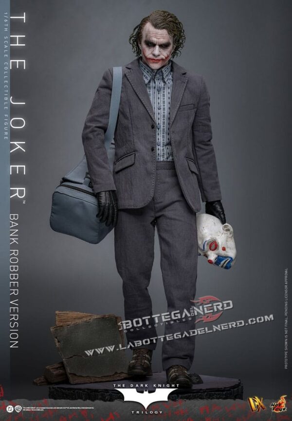 The Dark Knight - Action Figure 1/6 The Joker (Bank Robber Version) 30cm - immagine 3
