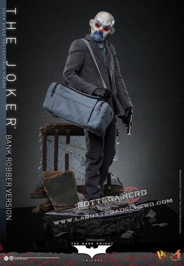 The Dark Knight - Action Figure 1/6 The Joker (Bank Robber Version) 30cm - immagine 6