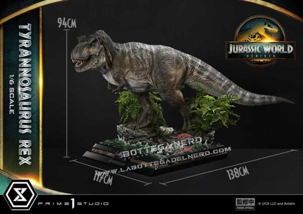 Jurassic World Rebirth - Museum Statue 1/6 Tyrannosaurus Rex 138cm - immagine 9