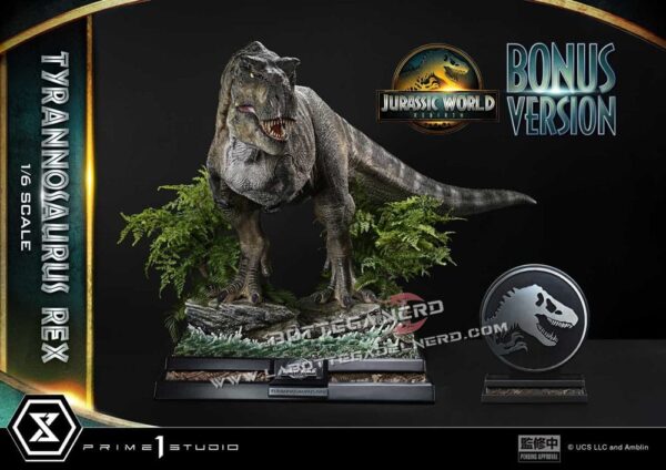 Jurassic World Rebirth - Museum Statue 1/6 Tyrannosaurus Rex Bonus 138cm - immagine 6