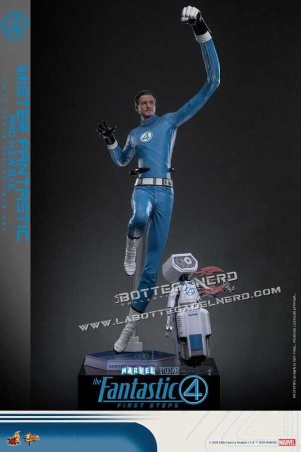 The Fantastic Four - Action Figure 1/6 Mister Fantastic & H.E.R.B.I.E. 30cm - immagine 3