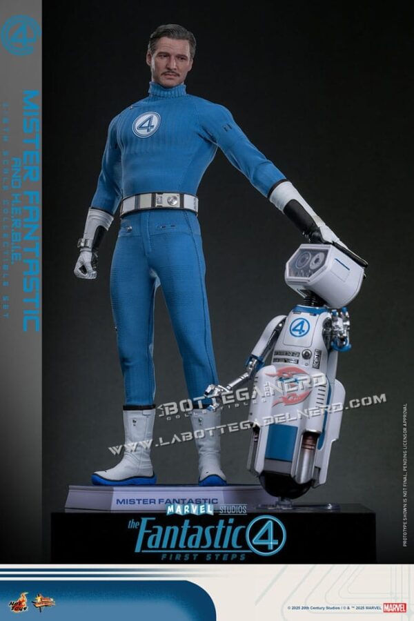 The Fantastic Four - Action Figure 1/6 Mister Fantastic & H.E.R.B.I.E. 30cm - immagine 2