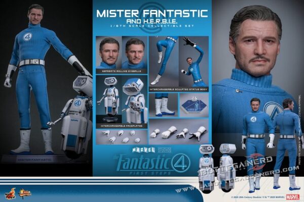 The Fantastic Four - Action Figure 1/6 Mister Fantastic & H.E.R.B.I.E. 30cm - immagine 13