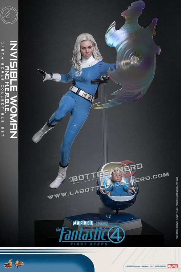 The Fantastic Four - Action Figure 1/6 Invisible Woman & H.E.R.B.I.E. 28cm - immagine 5