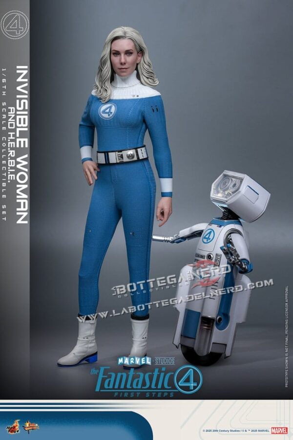 The Fantastic Four - Action Figure 1/6 Invisible Woman & H.E.R.B.I.E. 28cm - immagine 6