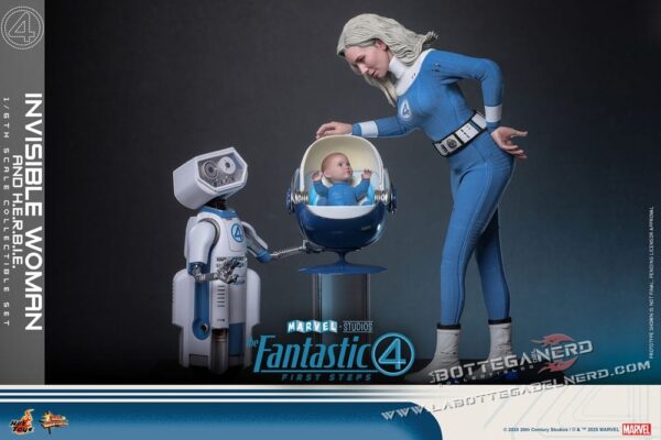 The Fantastic Four - Action Figure 1/6 Invisible Woman & H.E.R.B.I.E. 28cm - immagine 7