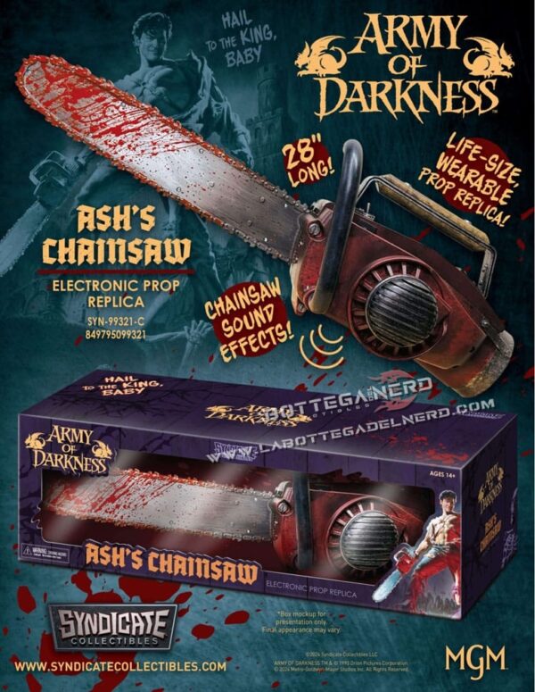 L'Armata delle Tenebre - Prop Replica 1/1 Ash's Chainsaw 71cm - immagine 4