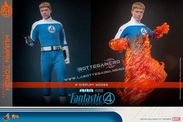 The Fantastic Four - Action Figure 1/6 Human Torch 30cm - immagine 11