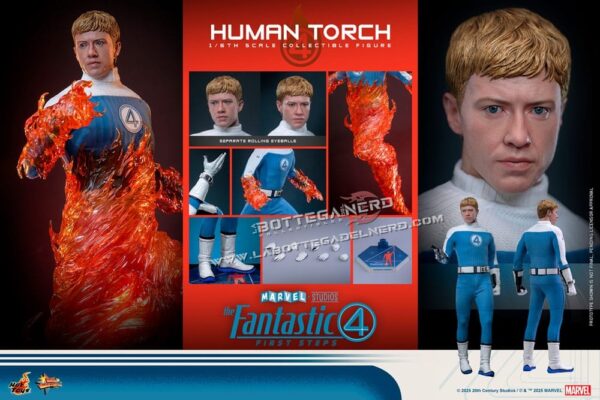 The Fantastic Four - Action Figure 1/6 Human Torch 30cm - immagine 12