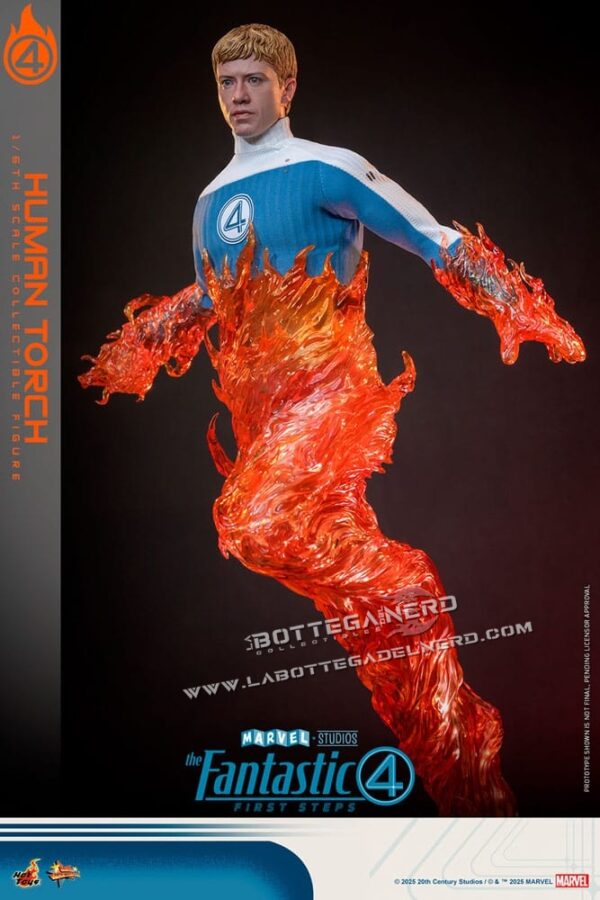 The Fantastic Four - Action Figure 1/6 Human Torch 30cm - immagine 9