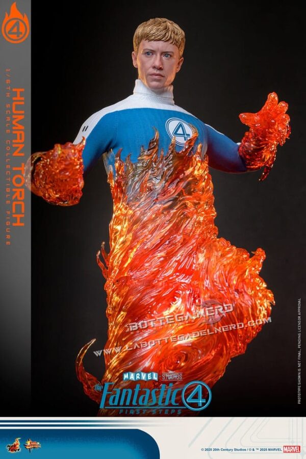 The Fantastic Four - Action Figure 1/6 Human Torch 30cm - immagine 8