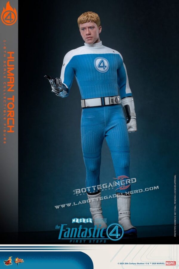 The Fantastic Four - Action Figure 1/6 Human Torch 30cm - immagine 3