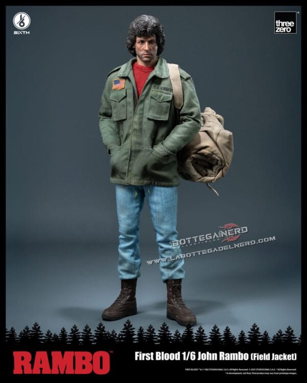 Rambo: First Blood - Action Figure 1/6 John Rambo (Field Jacket) 31cm - immagine 5