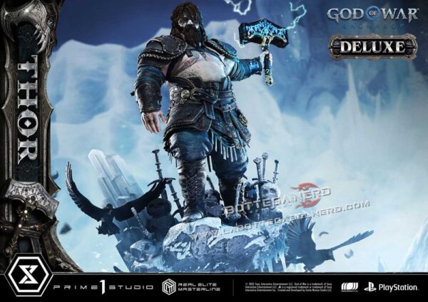 God of War Ragnarök - Masterline Statue 1/3 Thor Deluxe 105cm - immagine 5