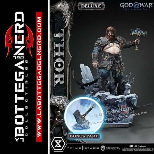 God of War Ragnarök - Masterline Statue 1/3 Thor Bonus Deluxe 105cm