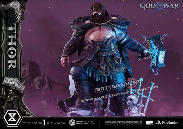God of War Ragnarök - Masterline Statue 1/3 Thor 105cm - immagine 6