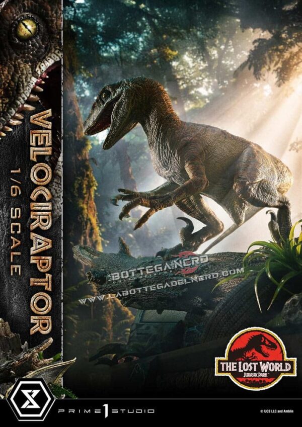 Jurassic Park II - Museum Collection Statue 1/6 Velociraptor 59cm - immagine 13