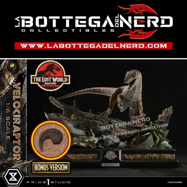 Jurassic Park II - Museum Collection Statue 1/6 Velociraptor Bonus 59cm
