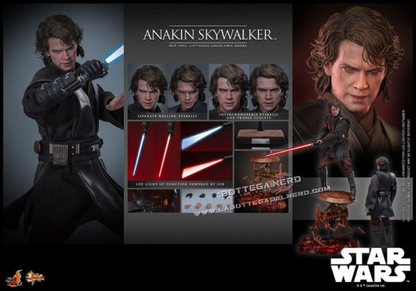 Star Wars: Episode III - Action Figure 1/6 Anakin Skywalker 31cm - immagine 14
