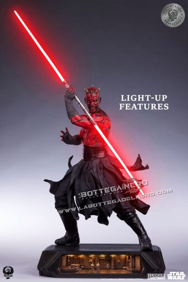 Star Wars - Statue 1/3 Darth Maul Platinum Exclusive 86cm - immagine 2