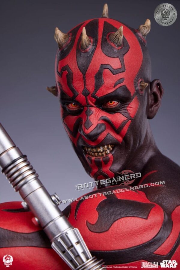 Star Wars - Statue 1/3 Darth Maul Platinum Exclusive 86cm - immagine 4