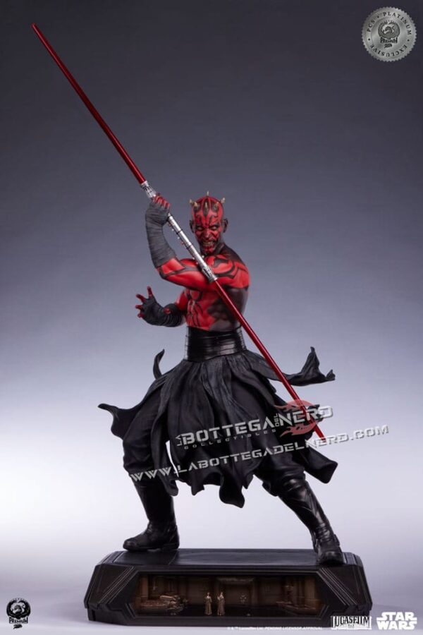 Star Wars - Statue 1/3 Darth Maul Platinum Exclusive 86cm - immagine 9