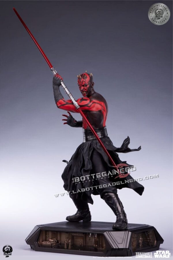 Star Wars - Statue 1/3 Darth Maul Platinum Exclusive 86cm - immagine 8