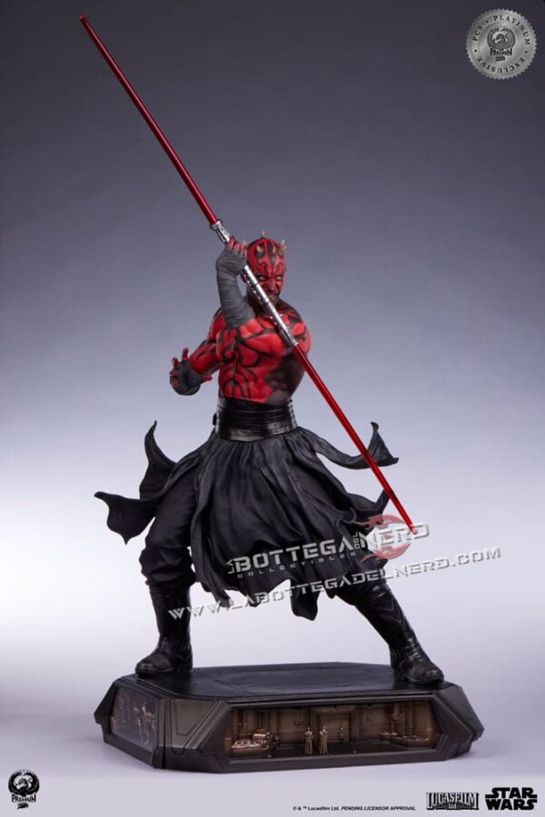 Star Wars - Statue 1/3 Darth Maul Platinum Exclusive 86cm - immagine 6