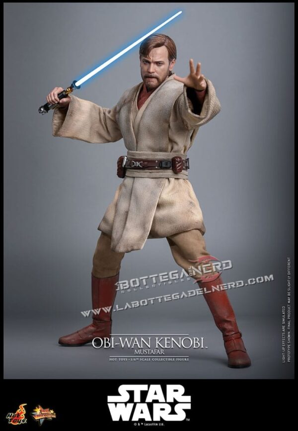Star Wars: Episode III - Action Figure 1/6 Obi-Wan Kenobi (Mustafar) 31cm - immagine 6