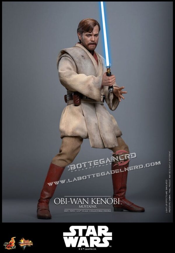 Star Wars: Episode III - Action Figure 1/6 Obi-Wan Kenobi (Mustafar) 31cm - immagine 7