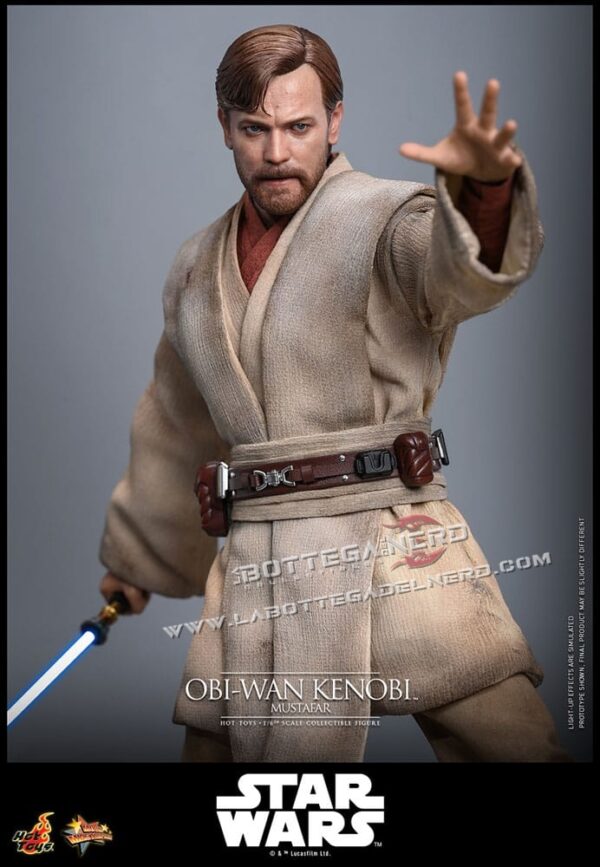 Star Wars: Episode III - Action Figure 1/6 Obi-Wan Kenobi (Mustafar) 31cm - immagine 8