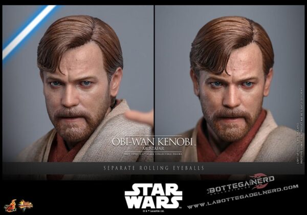 Star Wars: Episode III - Action Figure 1/6 Obi-Wan Kenobi (Mustafar) 31cm - immagine 10