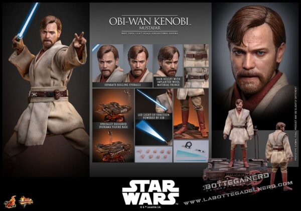 Star Wars: Episode III - Action Figure 1/6 Obi-Wan Kenobi (Mustafar) 31cm - immagine 12