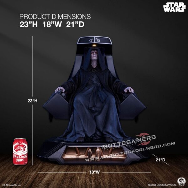 Star Wars - Statue 1/3 Emperor Palpatine with Throne 58cm - immagine 14