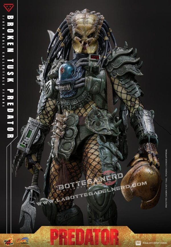 Alien vs. Predator - Action Figure 1/6 Broken Tusk Predator 35cm - immagine 11