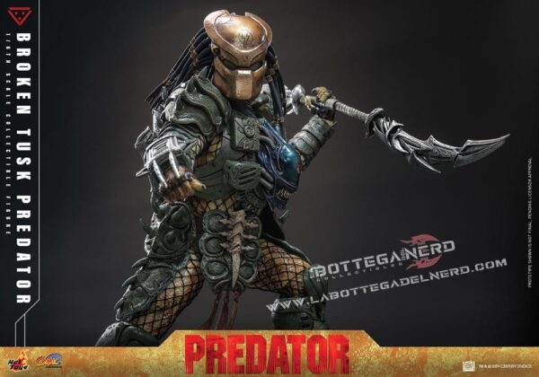 Alien vs. Predator - Action Figure 1/6 Broken Tusk Predator 35cm - immagine 7
