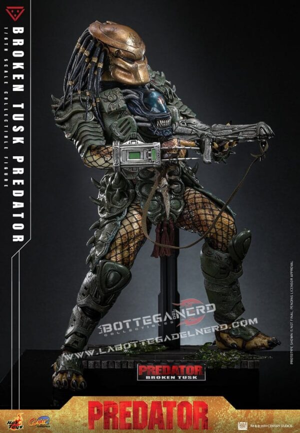 Alien vs. Predator - Action Figure 1/6 Broken Tusk Predator 35cm - immagine 5