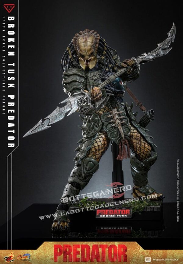 Alien vs. Predator - Action Figure 1/6 Broken Tusk Predator 35cm - immagine 4
