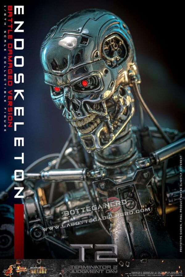 Terminator 2 - Die-cast Action Figure 1/6 Endoskeleton (Battle Version) 31cm - immagine 2