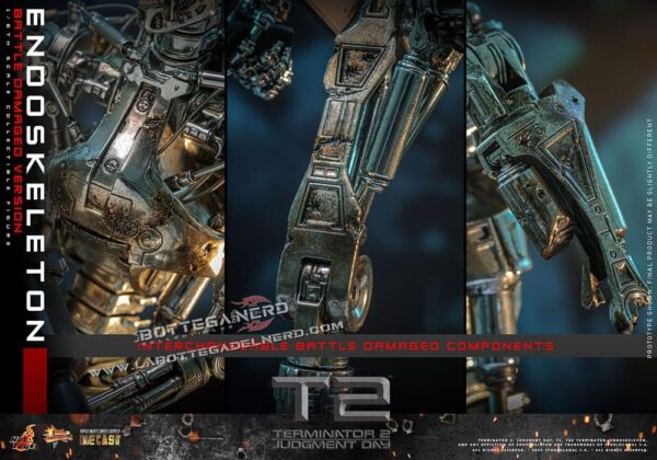 Terminator 2 - Die-cast Action Figure 1/6 Endoskeleton (Battle Version) 31cm - immagine 12