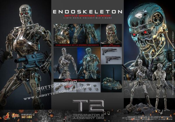 Terminator 2 - Die-cast Action Figure 1/6 Endoskeleton (Battle Version) 31cm - immagine 13