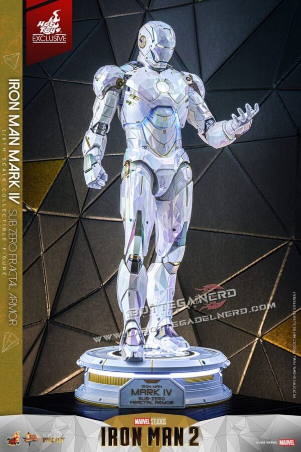 Iron Man 2 - Action Figure 1/6 Mark IV (Sub-Zero Fractal Armor) 33cm - immagine 3
