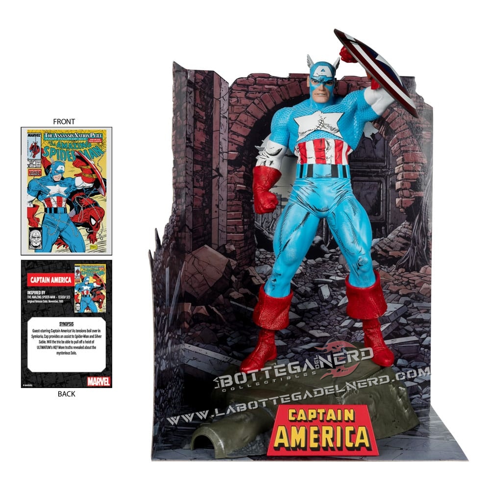 Marvel - PVC Statue 1/6 Captain America (The Amazing Spider-Man #323) 28cm - immagine 4