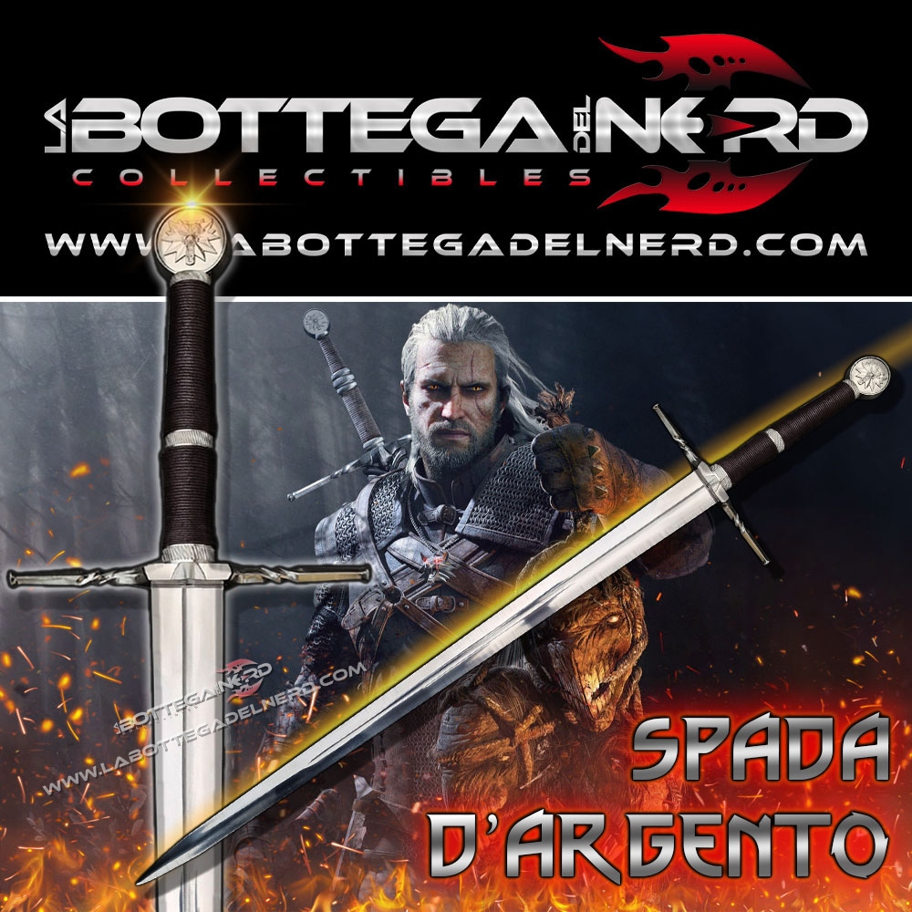 The Witcher 3 - Replica Spada d'acciaio Geralt di Rivia (Black)