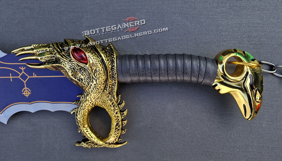 God of War Ragnarok - Replica LAME DEL CAOS Deluxe 1:1 (Version BLU) - immagine 8