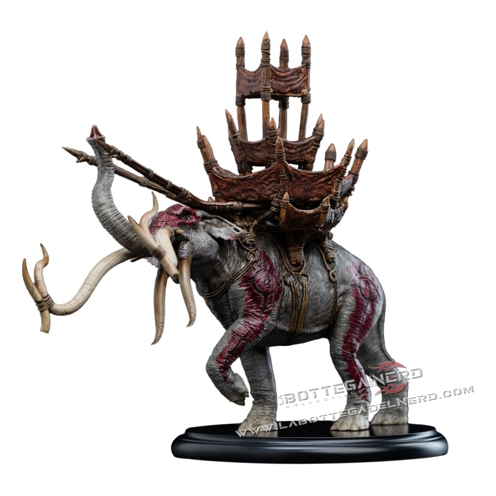 Lord of the Rings - Mini Statue Mumak in Battle 18cm - immagine 2