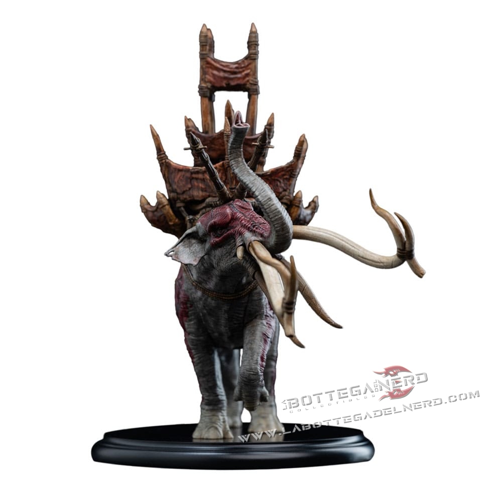 Lord of the Rings - Mini Statue Mumak in Battle 18cm - immagine 3